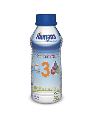 Humana 3
Probalance
Piccoli Eroi
1 anno+
Bottiglia da 470 ml