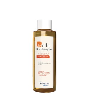 Mellis Bio shampoo
shampoo
extra dolce
a base di derivati naturali, miele, calendula e fiordaliso