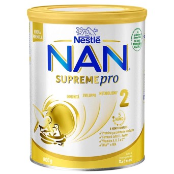NAN
Supreme pro 2
latte di proseguimento
da 6 mesi
Immunità | sviluppo| metabolismo