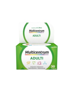 Multicentrum
Adulti
Completo da A a Zinco
Integratore alimentare multivitaminico - multiminerale