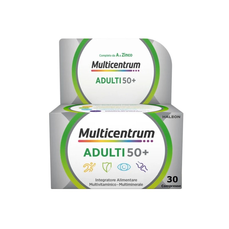 Multicentrum
ADULTI 50+
Integratore alimentare multivitaminico - multiminerale