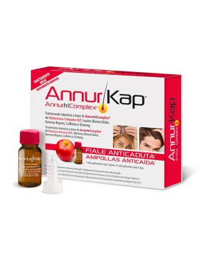 AnnurKap anticaduta 10 fiale trattamento intensivo a base di AnnutriComplex da Melannurca Campana IGP