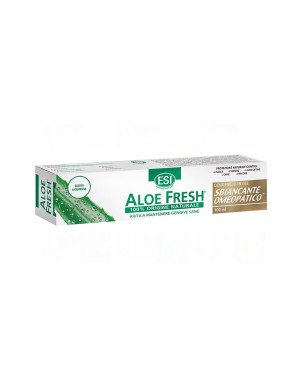 ESI
Aloe Fresh
Sbiancante omeopatico
dentifricio in gel
100% origine naturale