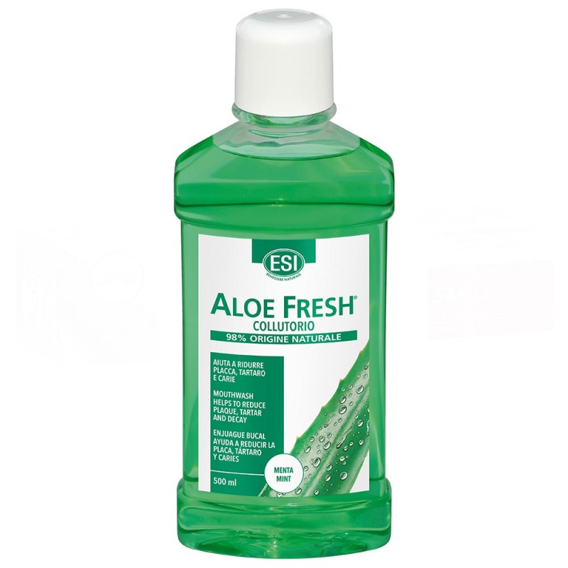 ESI
Aloe Fresh
Collutorio
98% origine naturale
aiuta a ridurre placca, tartaro e carie