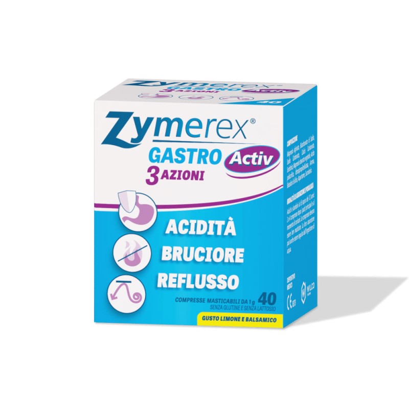 Zymerex
Gastro Activ
3 azioni (acidità, bruciore, reflusso)