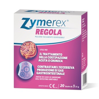 Zymerex Regola 20 bustine utile per il trattamento della costipazione acuta o cronica