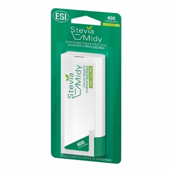 ESI
Stevia Midy
con edulcorante di origine naturale
zero calorie
confezione da 400 compresse