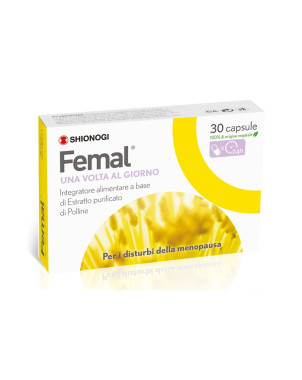 Femal integratore alimentare a base di Estratto purificato di polline
Per i disturbi della menopausa
