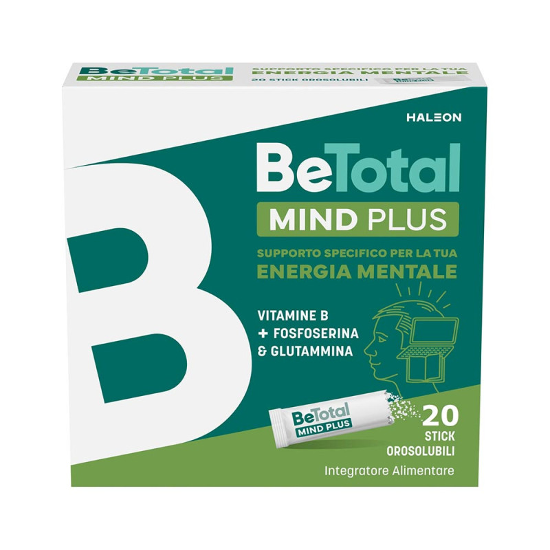 BeTotal Mind Plus Supporto per l'energia mentale
Complesso bilanciato di vitamine B con fosfoserina e glutammina