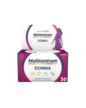 Multicentrum Donna
Integratore multivitaminico - multiminerale, completo da A a Zinco