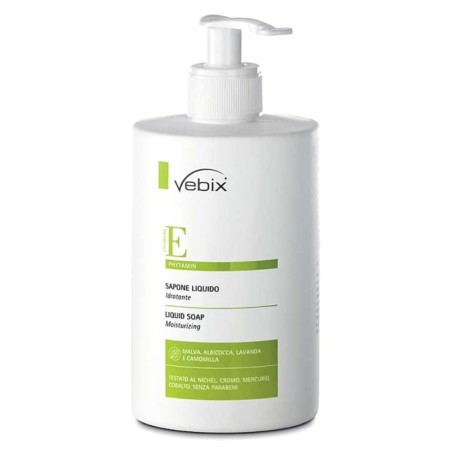 Vebix
Phytamin E
Sapone Liquido
azione igienizzante
Dispenser da 500 ml