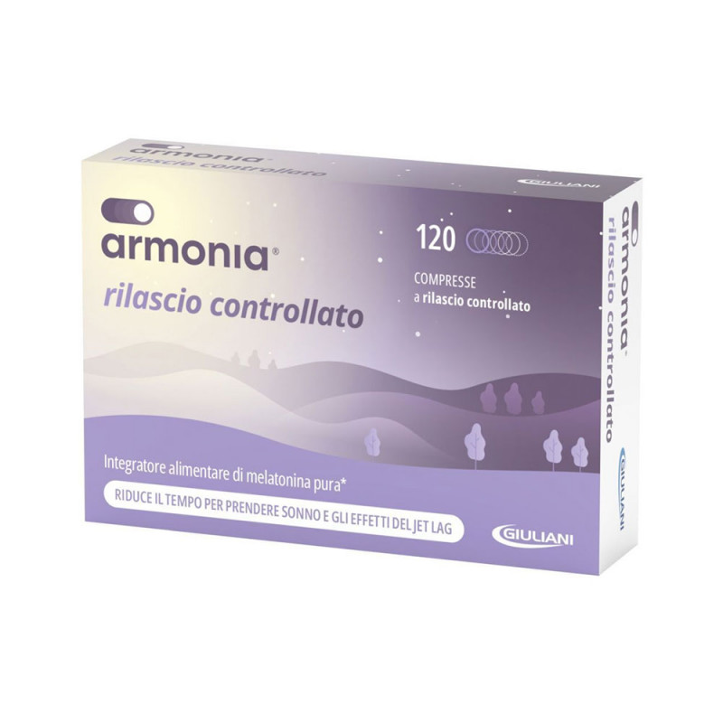 Integratore alimentare di melatonina pura
Riduce il tempo per prendere sonno e gli effetti del jet lag