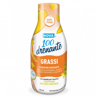Nova 100 Drenante Grassi Bipack 2 x 300 ml integratore alimentare che favorisce l'equilibrio del peso corporeo
