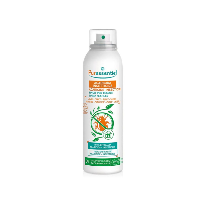 Puressentiel acaricida spray per tessuti acaricida insetticida (Acari, cimici, pulci, tarme)