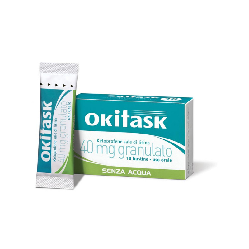 Okitask 40 mg granulato 10 bustine indicato per trattare dolori di diversa origine e natura