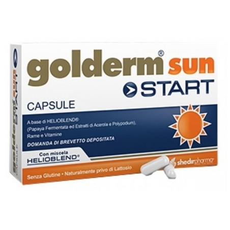 Golderm sun
start
senza glutine | naturalmente privo di lattosio
Confezione da 30 capsule