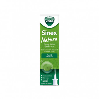 Vicks sinex natura 20 ml spray salino ipertonico in caso di naso chiuso
Decongestiona | rinfresca | aiuta ad idratare