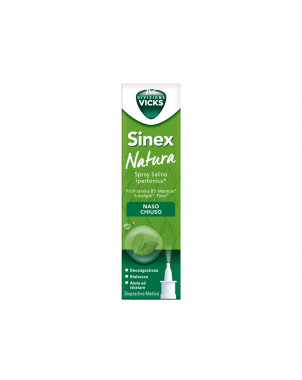 Vicks sinex natura 20 ml spray salino ipertonico in caso di naso chiuso
Decongestiona | rinfresca | aiuta ad idratare