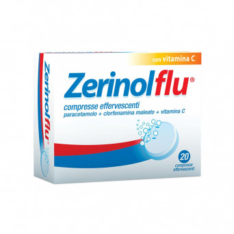 Zerinolflu 20 comprimés effervescents indiqué pour combattre rapidement les symptômes de la grippe et du rhume