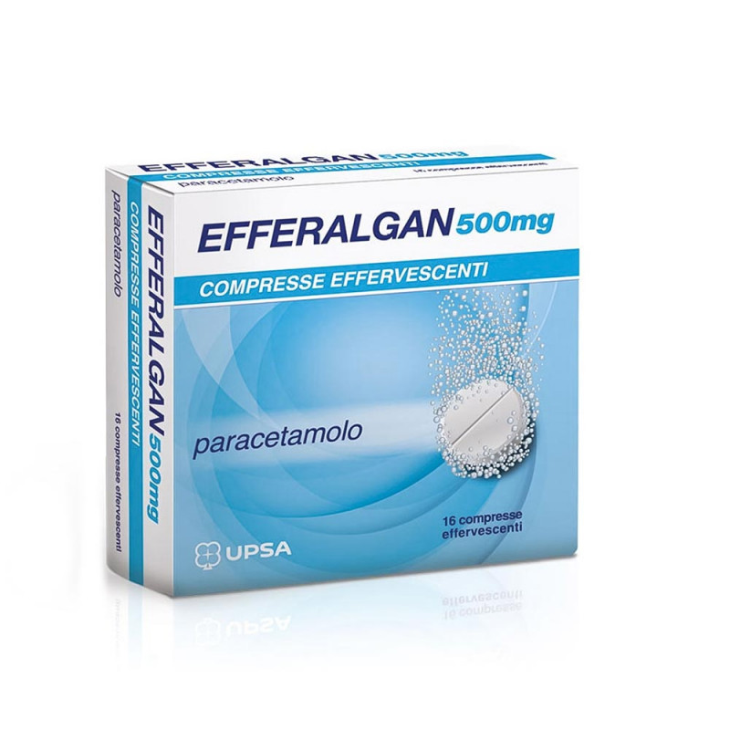 Efferalgan 500 mg 16 compresse effervescenti indicato nel trattamento sintomatico del dolore e della febbre