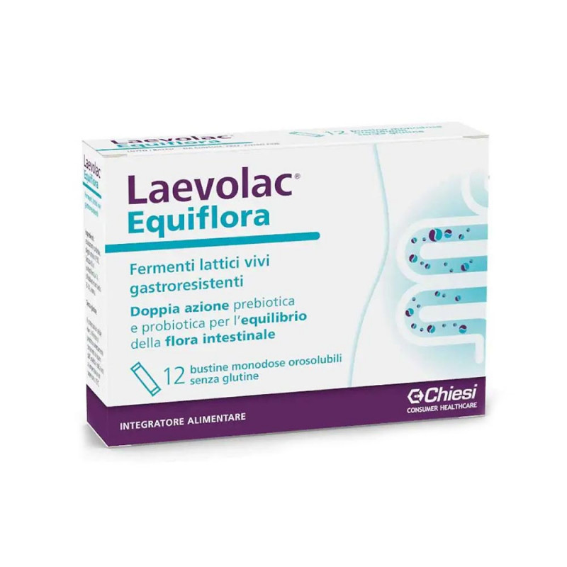 Laevolac Equiflora 12 bustine fermenti lattici vivi gastroresistenti