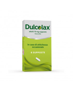 Dulcolax 10 mg adulti 6 supposte in caso di stitichezza occasionale
