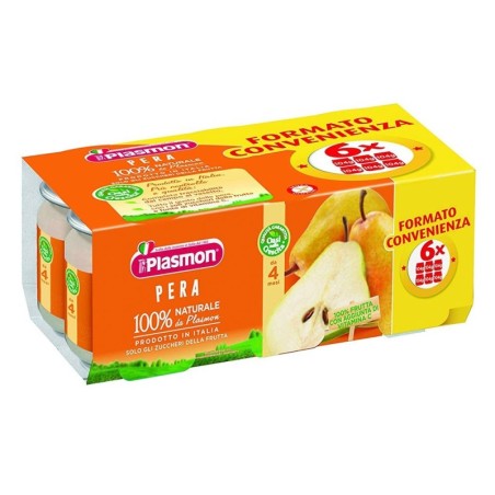 Plasmon
Omogeneizzato
Pera
100% naturale
4 Mesi+
Confezione 6 vasetti da 104 g