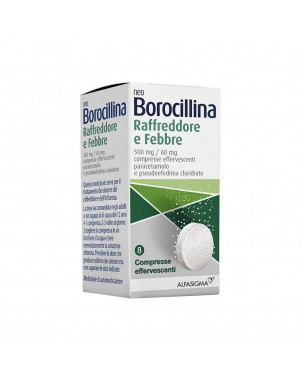 Neoborocillina raffreddore e febbre 8 compresse libera il naso e dona un sollievo rapido e prolungato