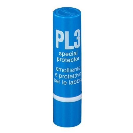 Pl3
special protector
emolliente e protettivo per labbra
stick 4 ml