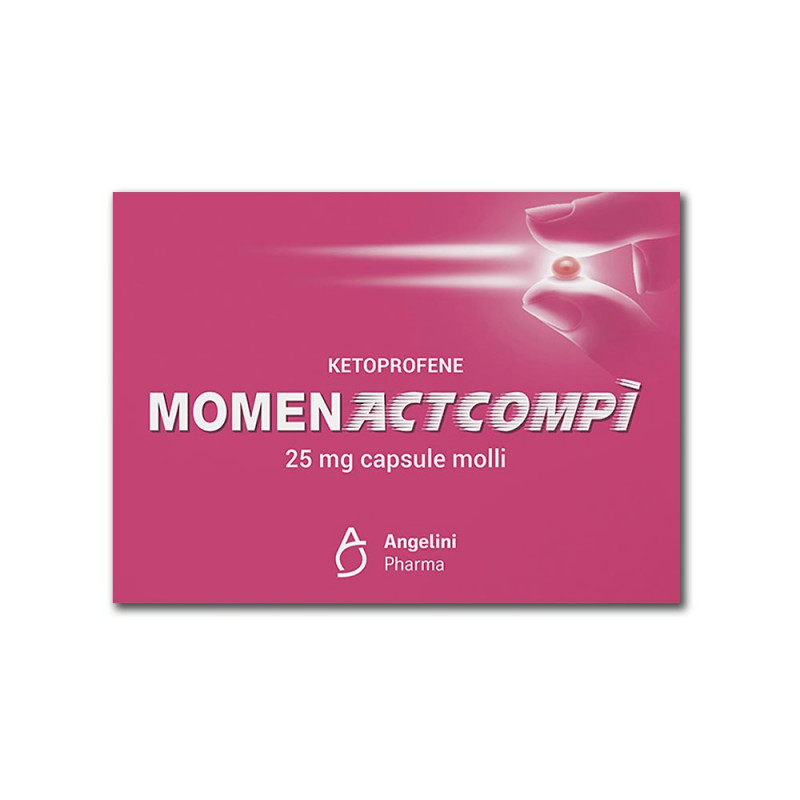 Momenactcompì 25 mg 10 capsule agisce rapidamente in caso di dolori di diversa origine e natura