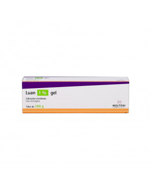 Luan 1% gel 100 g est utilisé dans les intubations œsophagoscopiques et pour les anesthésies curariques, les pharyngoscopies