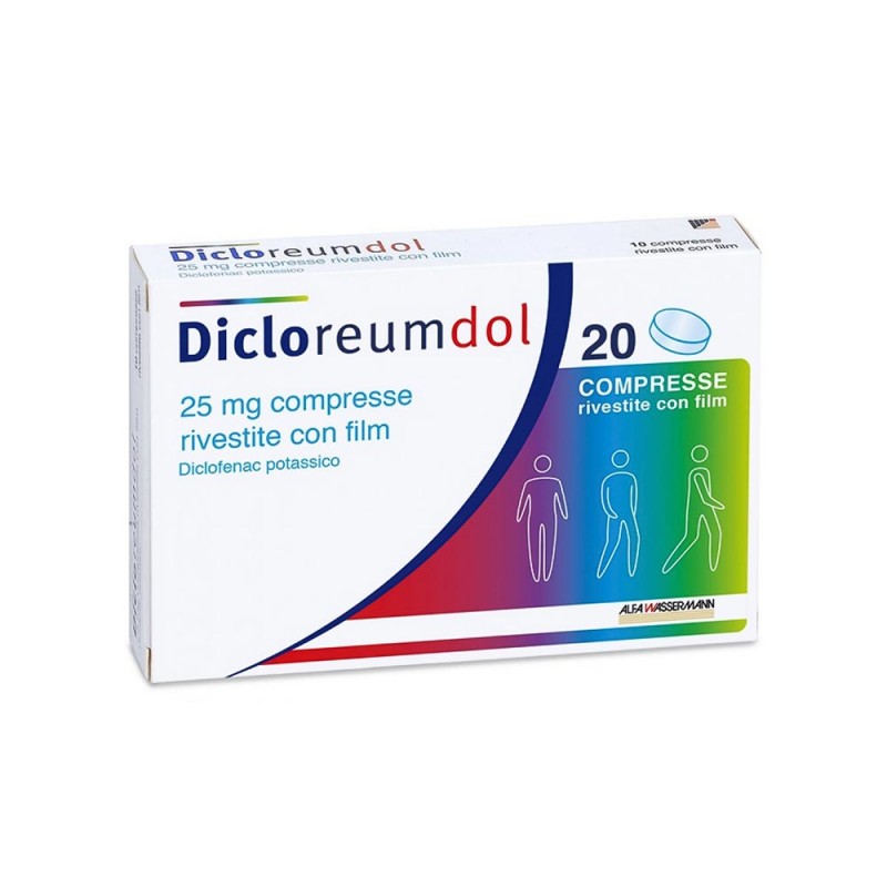 Dicloreumdol 25 mg 10 compresse indicato nelle affezioni dolorose acute