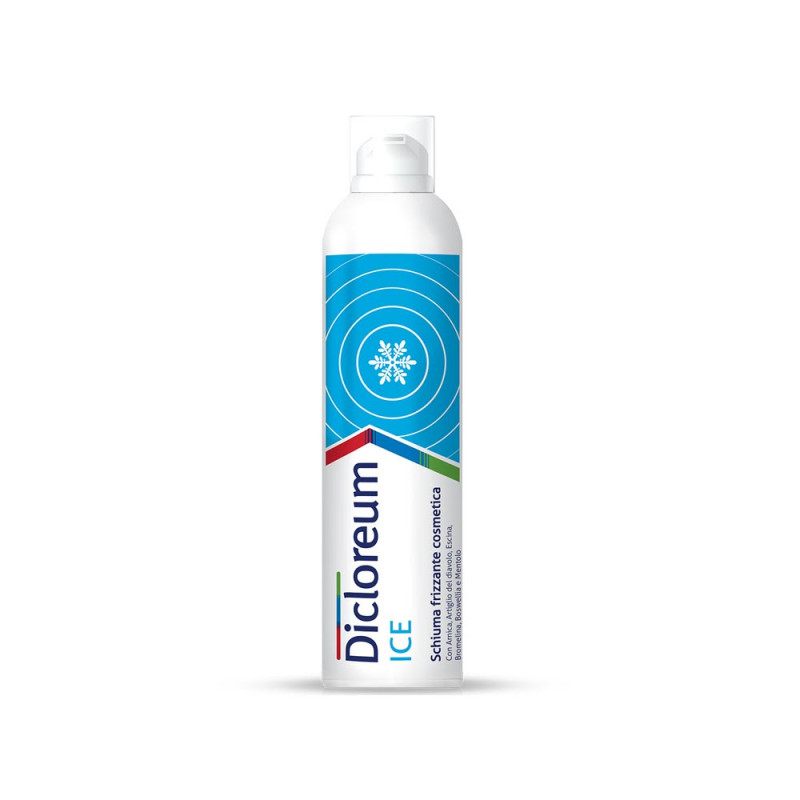 Dicloreum Ice schiuma frizzante cosmetica 150 ml utile in caso di traumi e contusioni