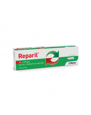Reparil 2%+5% gel 40 g favorise la résorption des hématomes.