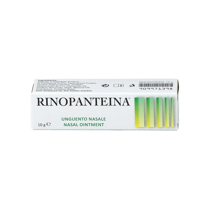 Rinopanteina unguento nasale 10 g indicato per lubrificare e mantenere l'idratazione della mucosa nasale