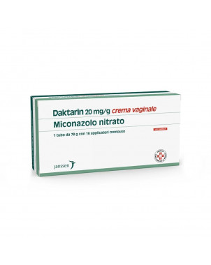 Daktarin crema vaginale 78 g + 16 applicatori indicata per la terapia delle infezioni vulvovaginali da Candida