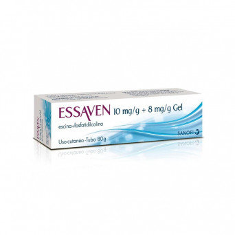 Essaven gel 80 g en caso de insuficiencia venosa y fragilidad capilar