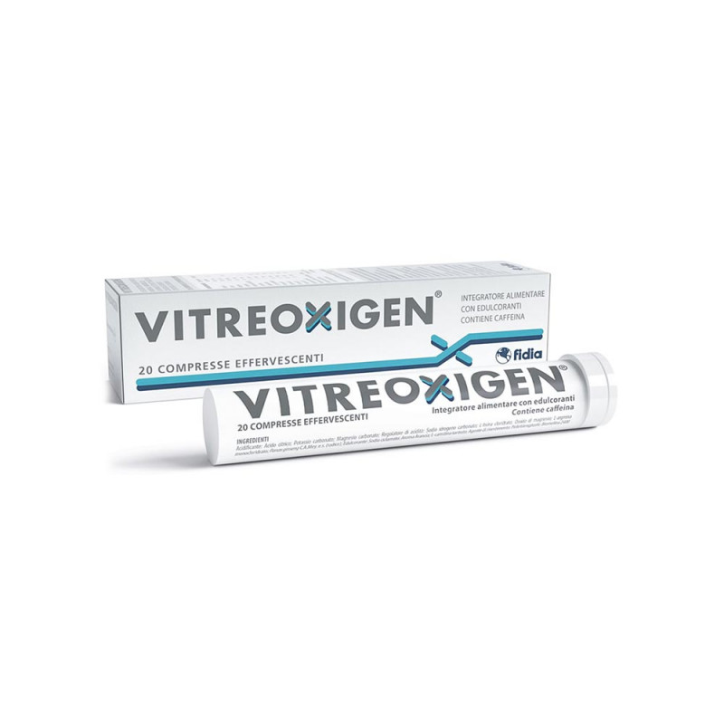 Vitreoxigen 20 comprimés effervescents, complément alimentaire utile en présence de corps flottants vitrés