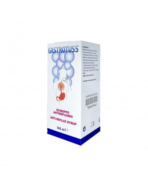 Gastrotuss 500 ml anti-reflux syrup indicated for the reduction of symptoms caused by gastroesophageal reflux