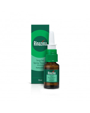 Rinazina Spray Nasale 15 ml indicato per alleviare la congestione nasale causata da raffreddore, rinite allergica e sinusite.