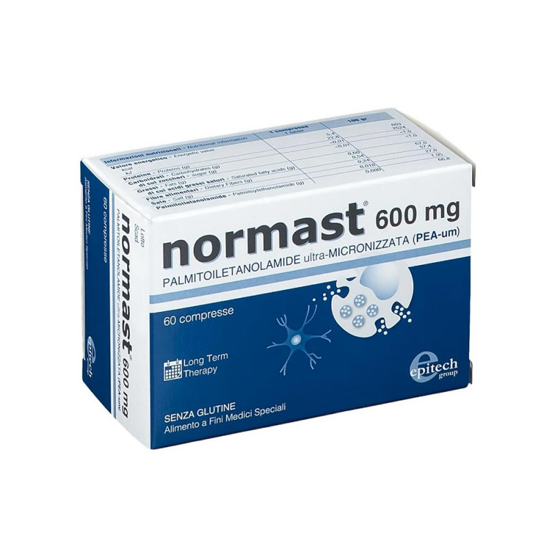 Normast 600 mg 60 compresse favorisce il controllo della fisiologica reattività del tessuto nervoso