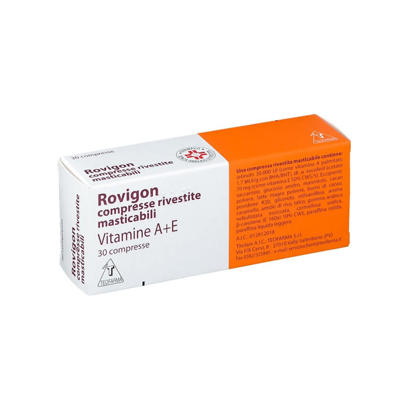 Rovigon 30 tablets indicated in deficiency states due to malabsorption, malnutrition