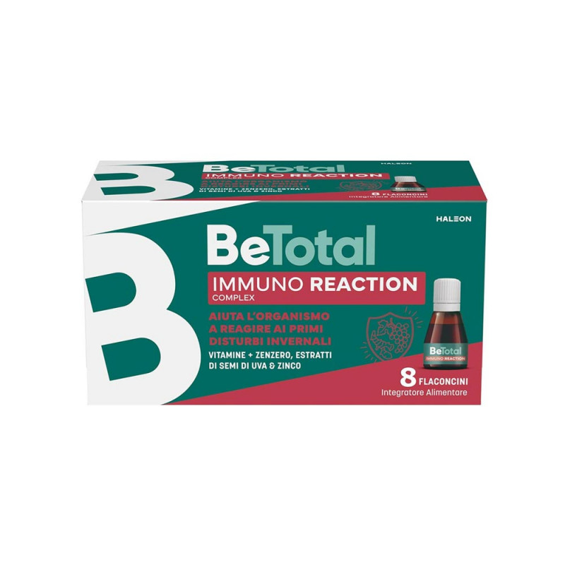 BeTotal Immuno Reaction Complex 8 flaconcini aiuta l'organismo a reagire ai malanni di stagione