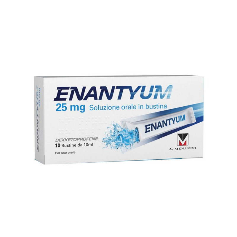 Enantyum 25 mg solution buvable 10 sachets indiqué dans le traitement symptomatique de courte durée de la douleur