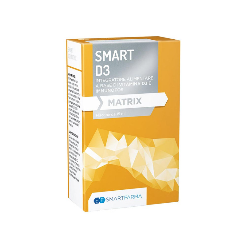 Smart D3 Matrix gouttes 15 ml de complément alimentaire à base de vitamine D3 et d'Immunophos