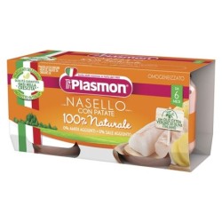 Plasmon
Omogeneizzato
Nasello Patate
100% naturale
4 Mesi+
Confezione 2 vasetti da 80 g