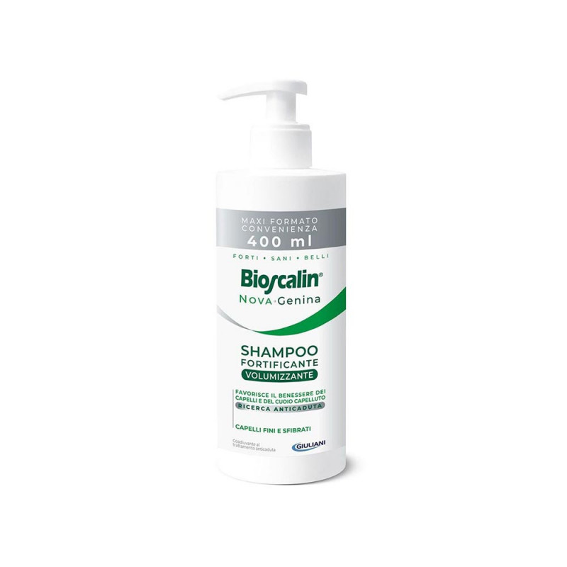 Bioscalin Nova Genina Fortificante Volumizzante shampoo 400 ml Favorisce il benessere dei capelli e del cuoio capelluto
