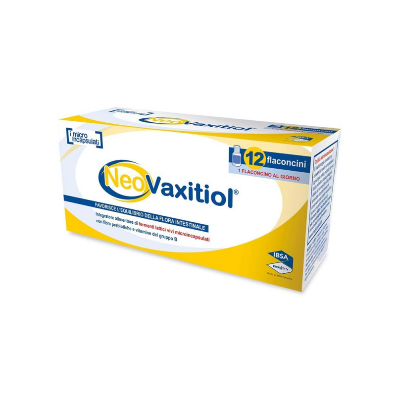 Neovaxitiol 12 viales Favorece el equilibrio de la flora intestinal