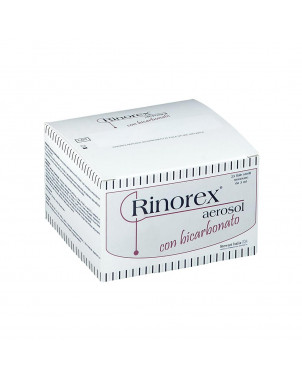 Rinorex aerosol bicarbonato 25 flaconcini Soluzione sterile indicata per liberare il naso