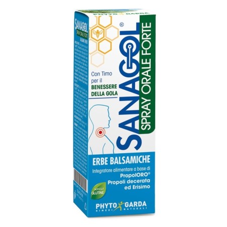 Sanagol
Spray Orale Forte
Erbe Balsamiche
Con timo per il Benessere della gola